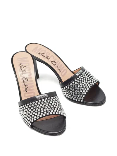 Pre-owned Moschino Crystal-embellished Sandals