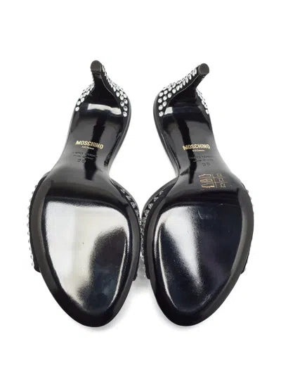 Pre-owned Moschino Crystal-embellished Sandals