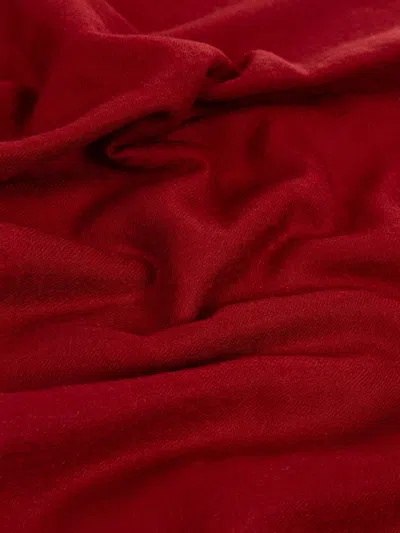 Isabel Marant Fringed Cashmere Scarf In Red