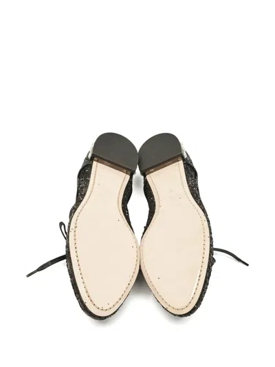 Pre-owned Miu Miu Crystal-embellished Lace-up Shoes