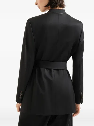 Brunello Cucinelli Belted Wrap Blazer
