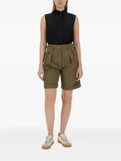 Aspesi Sleeveless Silk Blend Shirt In Black