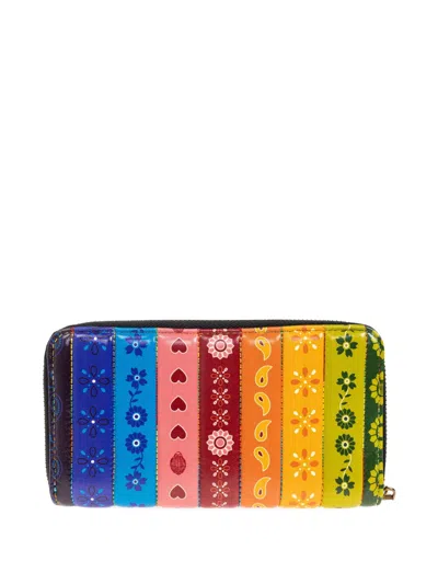 Kurt Geiger Printed Zip-around Wallet In Multi