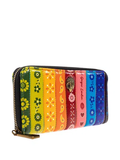 Kurt Geiger Printed Zip-around Wallet In Multi