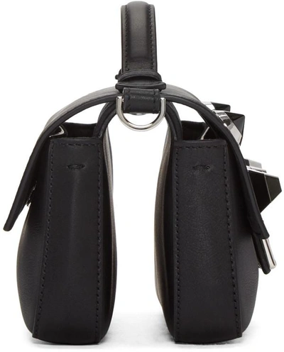 Shop Fendi Black Studded Double Micro Baguette Bag