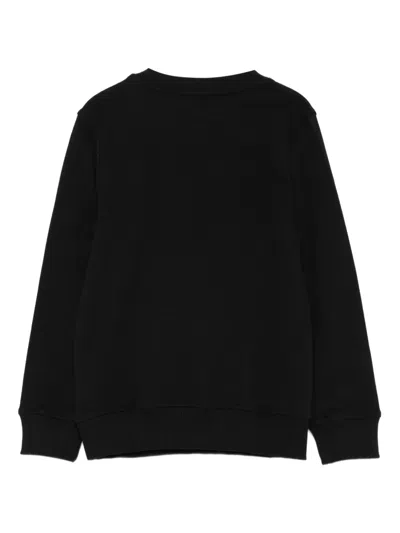 Moschino Kids Smiley Face Logo Sweatshirt In Black