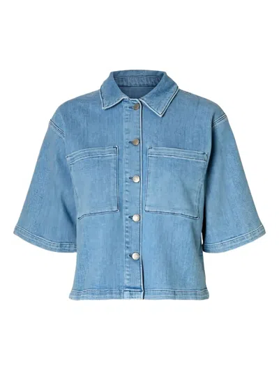 Selected Femme Denim Shirt In Blue