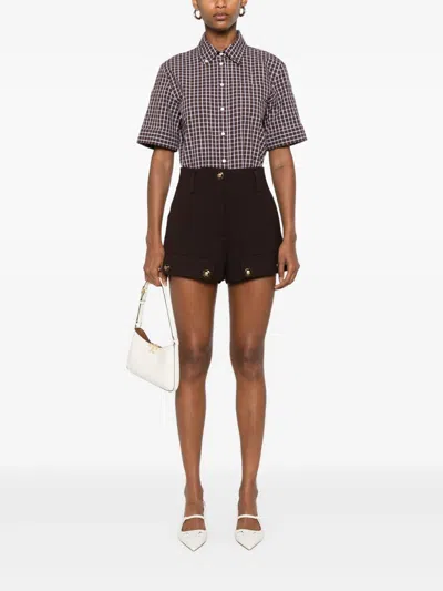 Sandro Check-print Shirt In Multi