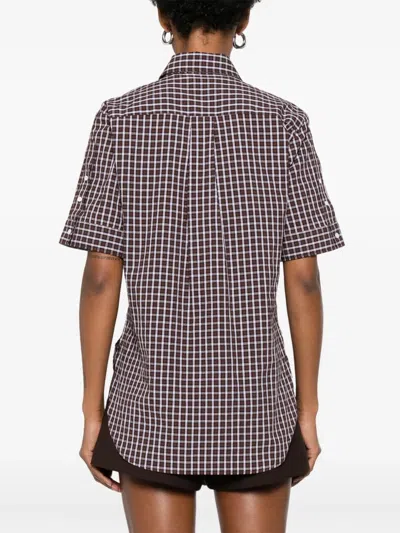 Sandro Check-print Shirt In Multi