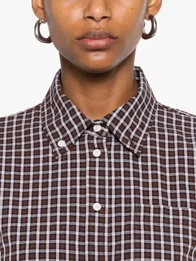 Sandro Check-print Shirt In Multi