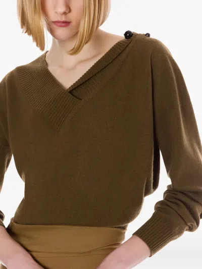 Alberta Ferretti Cashmere Jumper In Green