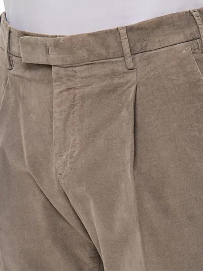 Pt Torino Pleated Zip-fly Regular Trousers In Gray
