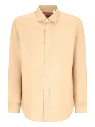 Lardini Long-sleeves Button-up Shirt In Yellow
