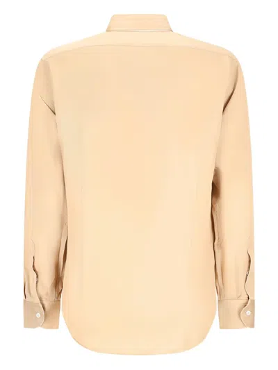 Lardini Long-sleeves Button-up Shirt In Yellow