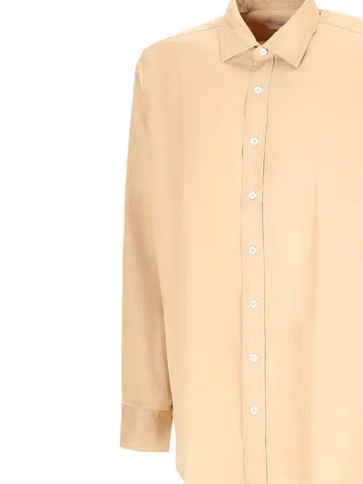 Lardini Long-sleeves Button-up Shirt In Yellow