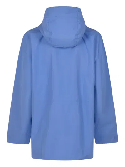 Patagonia Hooded Button-fastening Jacket In Blue