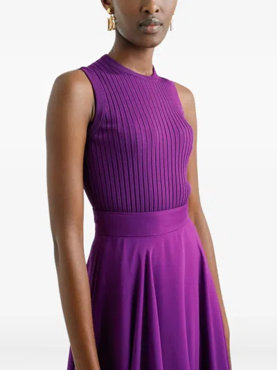 Dolce & Gabbana Viscose Tank Top In Purple