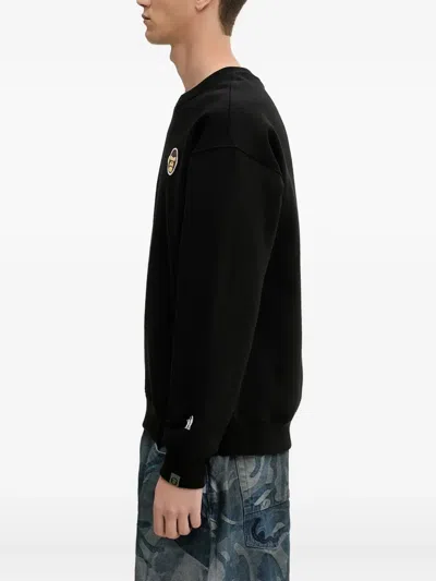 Aape By A Bathing Ape Monkey-head Sweatshirt In Black