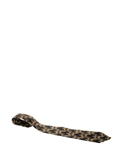 Pre-owned Lanvin 2024 Bird-print Silk Tie