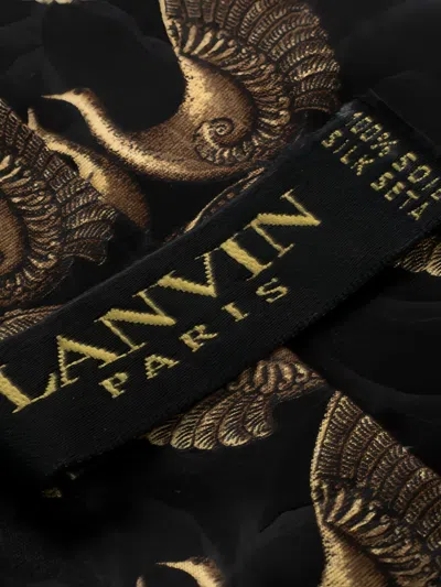 Pre-owned Lanvin 2024 Bird-print Silk Tie