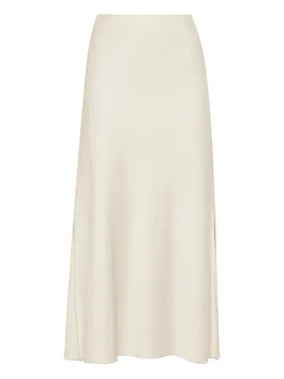 Brunello Cucinelli Side-split Midi Skirt