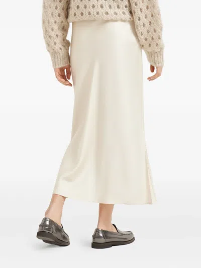Brunello Cucinelli Side-split Midi Skirt