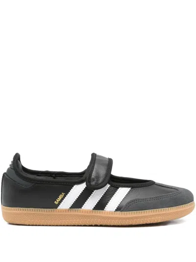 Adidas Originals Samba Jane Strap Slip-on Sneakers In Black