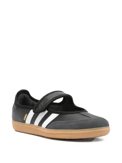 Adidas Originals Samba Jane Strap Slip-on Sneakers In Black