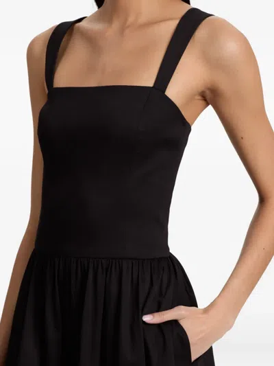 Alice And Olivia Belden Colourblock Wide-leg Jumpsuit In Black