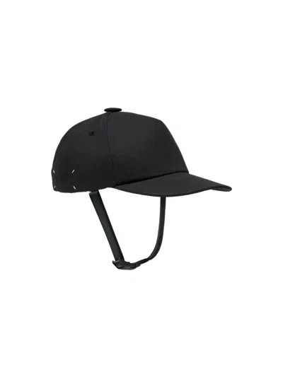 Maison Margiela Adjustable Strap Baseball Cap In Black