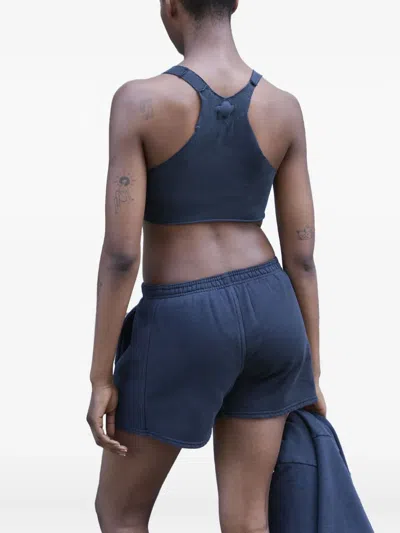 Greg Ross Racerback Raw-cut Top In Blue