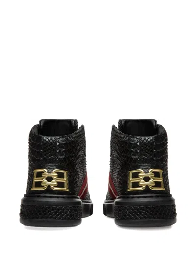 Bally Meson Stripe-detail High-top Sneakers In Multi