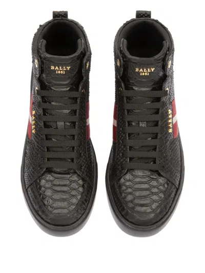 Bally Meson Stripe-detail High-top Sneakers In Multi