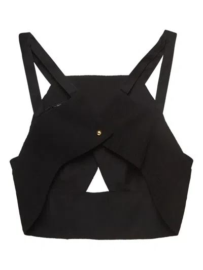 Pre-owned Roland Mouret Pleated Crisscross Top