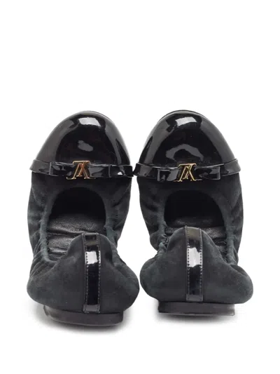 Pre-owned Louis Vuitton 2024 Suede Ballet Flats