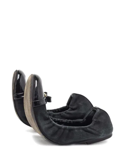 Pre-owned Louis Vuitton 2024 Suede Ballet Flats