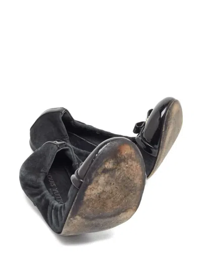 Pre-owned Louis Vuitton 2024 Suede Ballet Flats