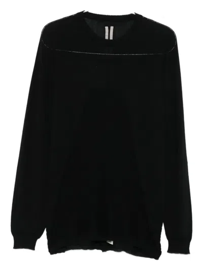 Rick Owens Round-neck Sweater In Black