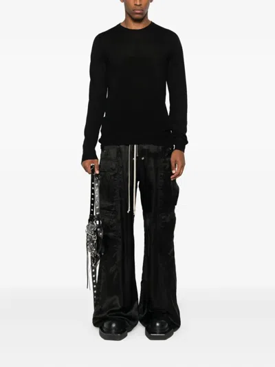 Rick Owens Round-neck Sweater In Black