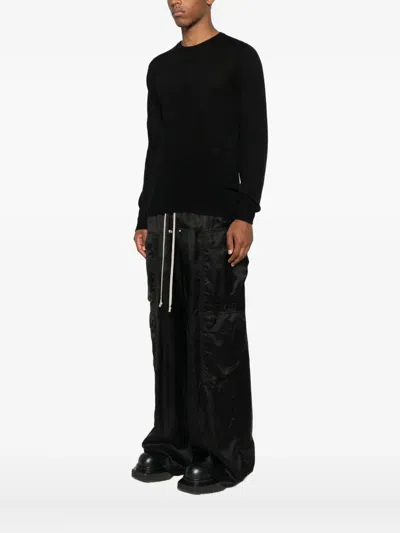 Rick Owens Round-neck Sweater In Black