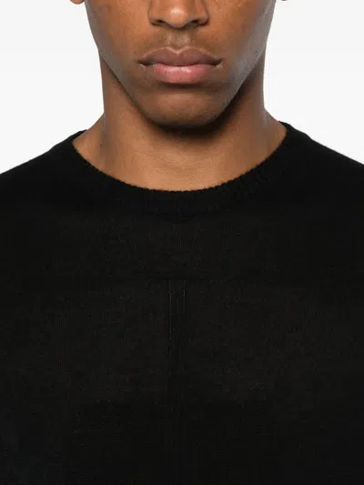Rick Owens Round-neck Sweater In Black
