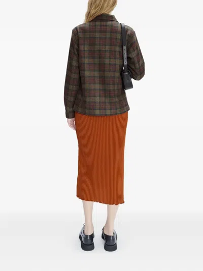 Apc A.p.c. Julia Checked Jacket In Multi
