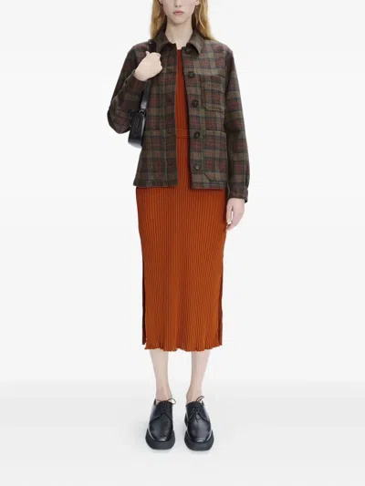 Apc A.p.c. Julia Checked Jacket In Multi
