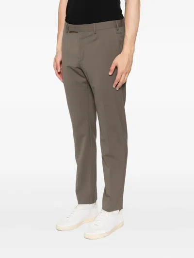 Pt Torino Wool Trousers In Green