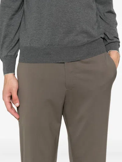 Pt Torino Wool Trousers In Green