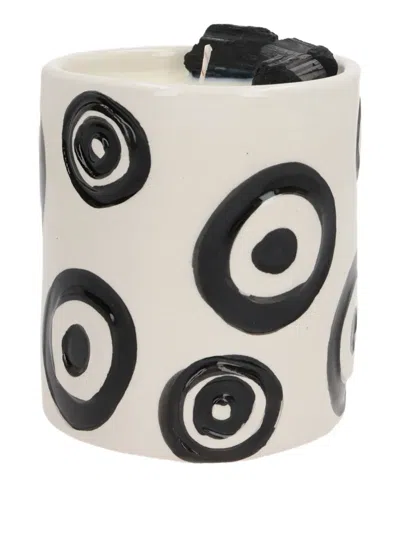 10 Corso Como X Love & Stones Circle-pattern Ceramic Candle In White