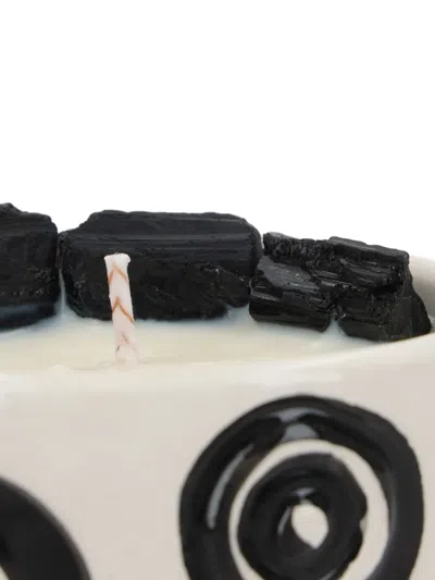 10 Corso Como X Love & Stones Circle-pattern Ceramic Candle In White