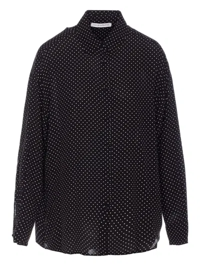 Mar De Margaritas Clelia Button-down Shirt In Black