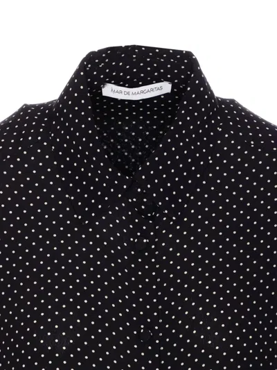 Mar De Margaritas Clelia Button-down Shirt In Black