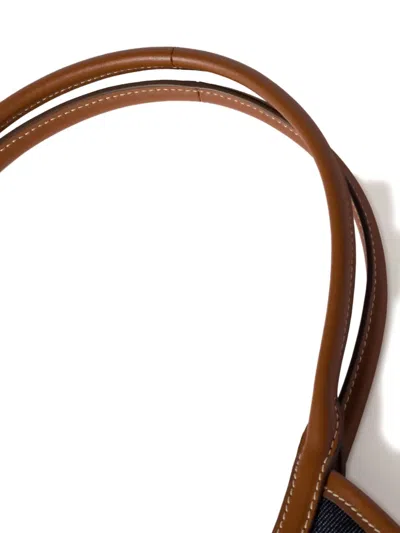 Miu Miu Ivy Leather-trimmed Denim Shoulder Bag